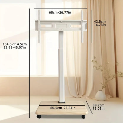 TV Mobile Stand Vertical TV Floor Brackets Trolley Stand Mobile TV Cart Floor Trolley For 26"-75" Television up to 99 lbs