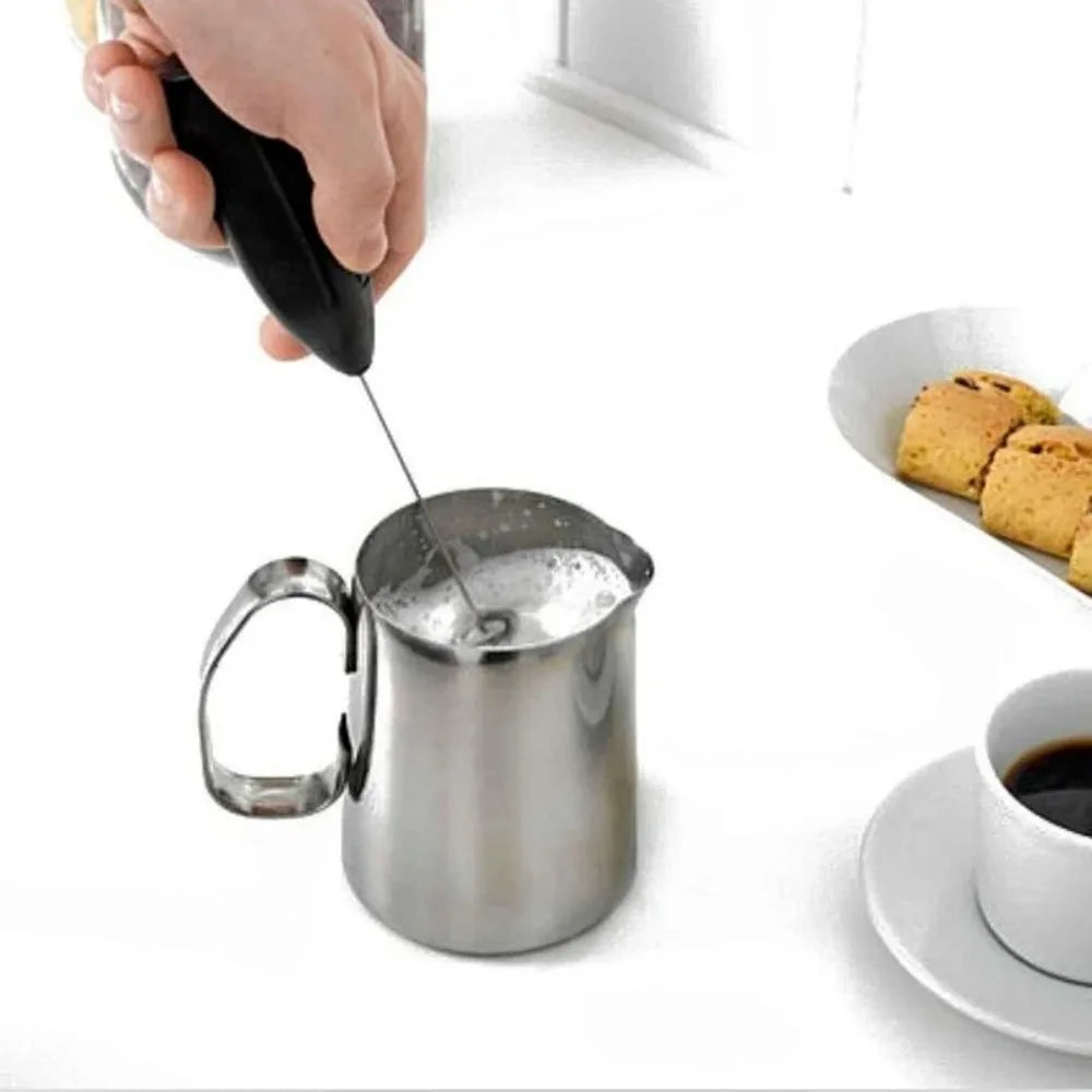 Handheld Electric Milk Frother, Wireless Mini Whisk and Mixer for Coffee, Cappuccino Maker, Kitchen Blender and Stirrer Tool
