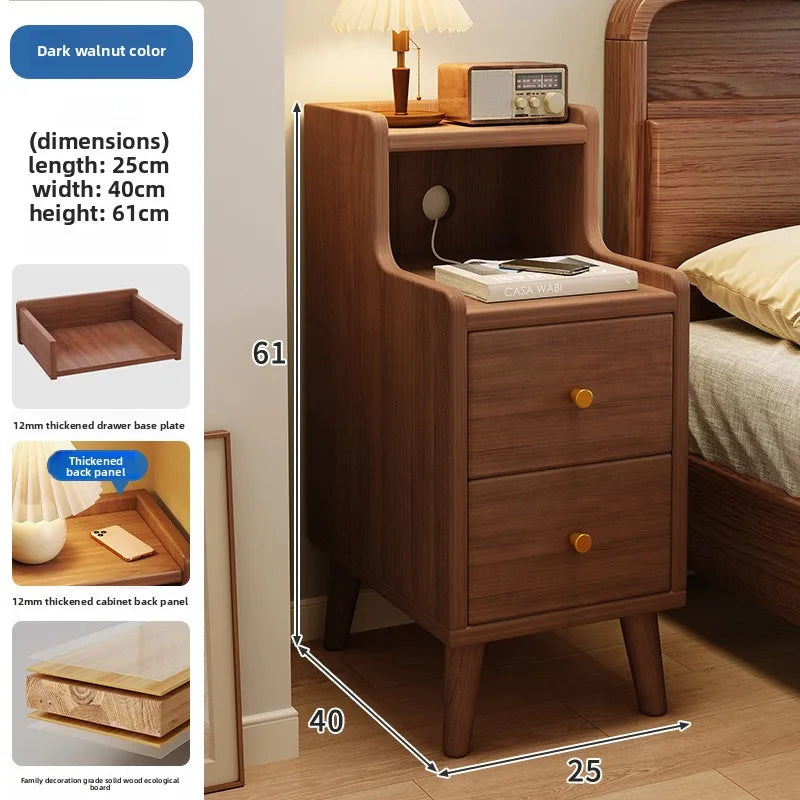 Household Goods Bedside Table Household Small Bedroom Storage Narrow Cabinet Bedside Cabinet