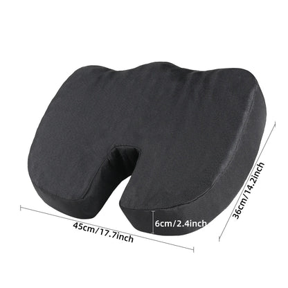 Comfortable breathable seat cushion, U-shaped design wave sponge massage cushion can relieve buttock pressure/coccyx pain