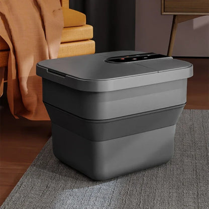 Portable Folding Foot Bath Bathtub Heated Electric Automatic Massage Foot Spa Temperature Control Folding Bucket Home Furniture