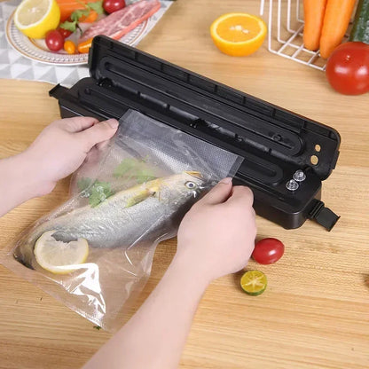 Automatic Portable Design Multi-Functional Kitchen Vacuum Sealer  Air-Tight Food Packaging for Household Preservation sealed bag