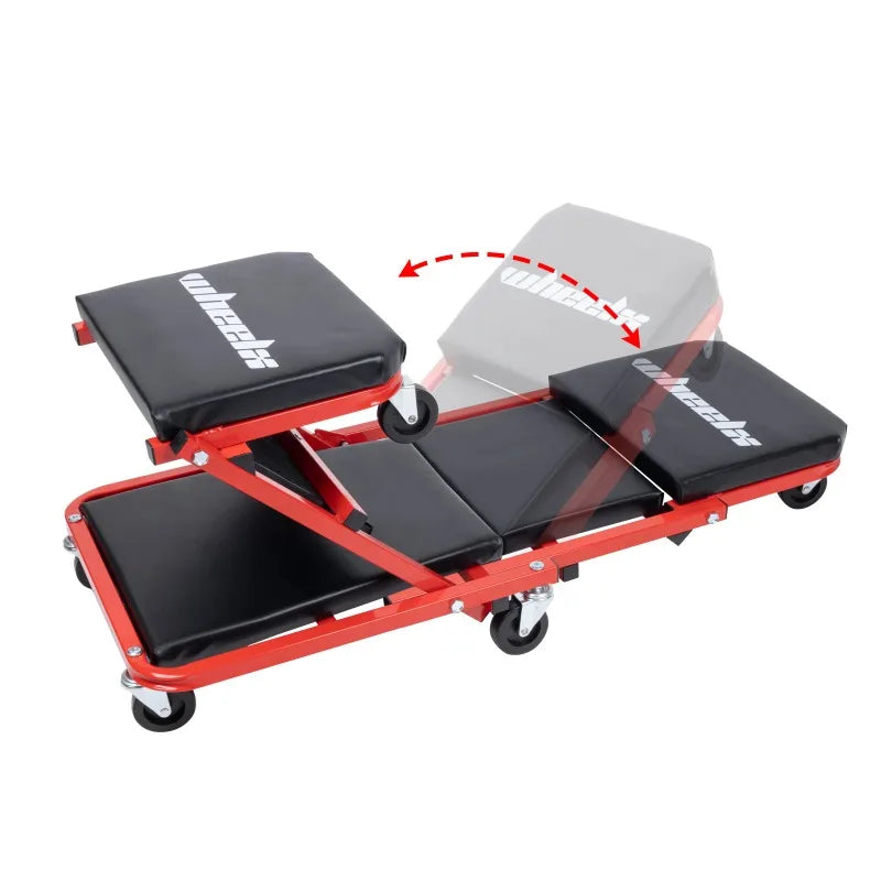 Dual-purpose foldable repair car reclining board repair stool Z-type repair car board repair work stool Auto repair beauty stool