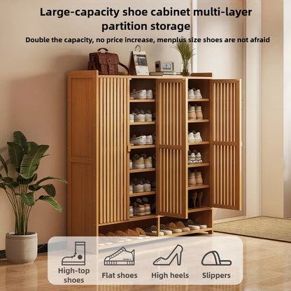 Shoe cabinet for home use, doorstep storage cabinet, wall facing hallway, indoor entrance, rental room, multi-layer shoe rack
