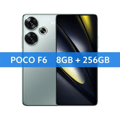Global Version POCO F6 5G Cellphone 90W charging 5000mAh battery 6.67” 1.5K 120Hz Flow AMOLED DotDisplay  Snapdragon 8s Gen 3