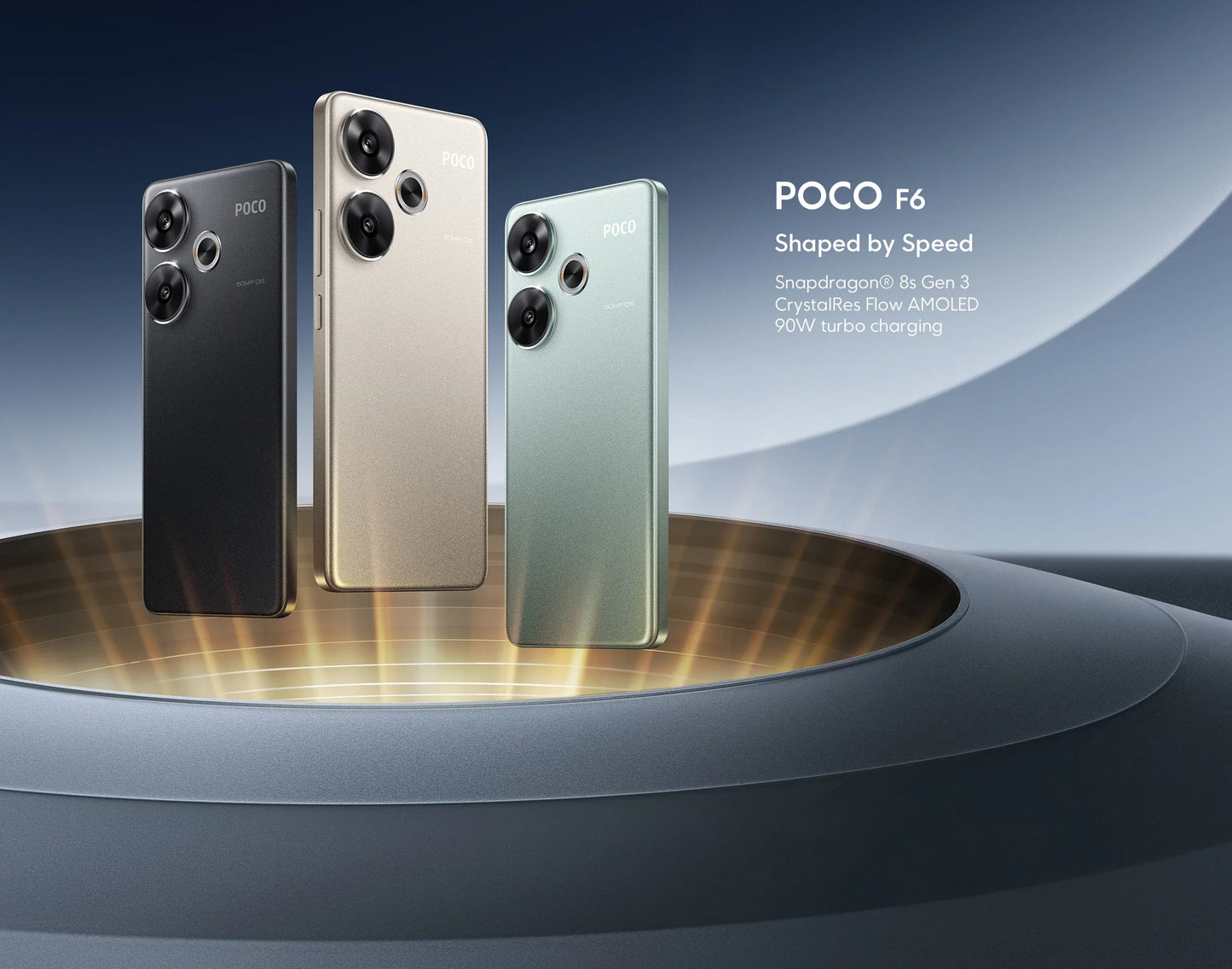 Global Version POCO F6 5G Cellphone 90W charging 5000mAh battery 6.67” 1.5K 120Hz Flow AMOLED DotDisplay  Snapdragon 8s Gen 3