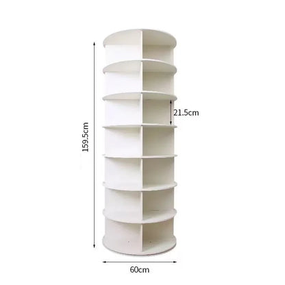 Multifunctional rotating shoe rack storage rack household bag toy floor-standing 360-degree rotating storage rack display rack