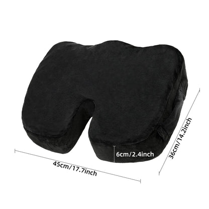 Comfortable breathable seat cushion, U-shaped design wave sponge massage cushion can relieve buttock pressure/coccyx pain