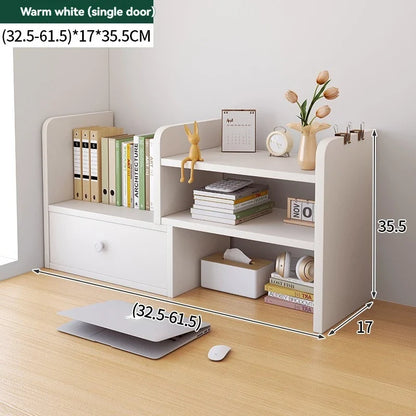 Bookshelf Office Desktop Storage Shelves Multi layer Scalable Shelves Student Desk Storage Boxes Small Bookcases