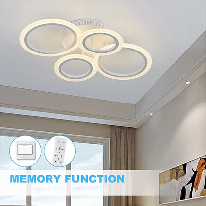 Modern LED chandelier with remote control home lighting ring ceiling light living room bedroom lighting kitchen  Lamps for room