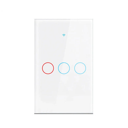 Tuya Wifi Smart Wall Light Switch 1/2/3 Gang EU Touch Switch Rf433 Wireless Remote Control For Alexa Google Home Voice Control