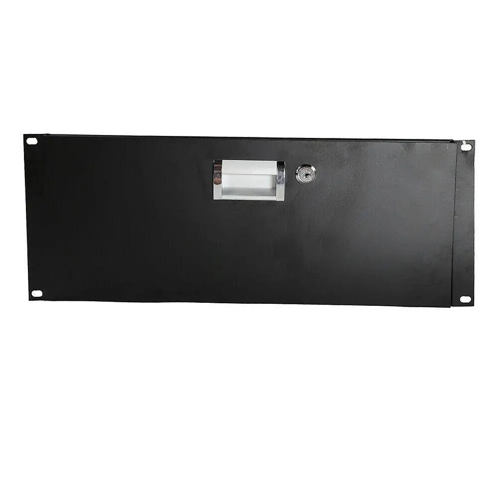 4U Professional Rack Case 19" Steel Plate DJ Drawer Equipment Cabinet with Key