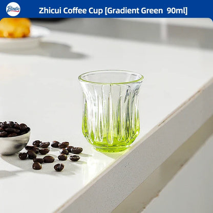 Bincoo High End Coffee Cup Elegant Retro Glass for Americano Dirty Flat White Espresso and Latte Available in 90/200/240/400ml