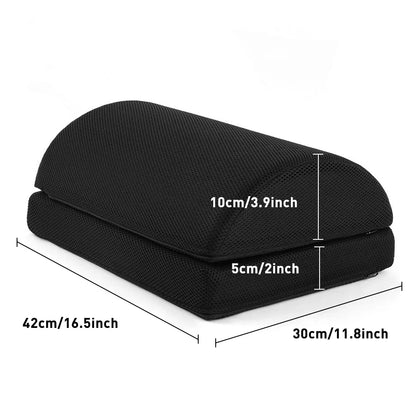 Ergonomic Under Desk Foot Rest for Office Use – Adjustable Height Foot Stool Under Desk for Office Chair & Gaming Chair