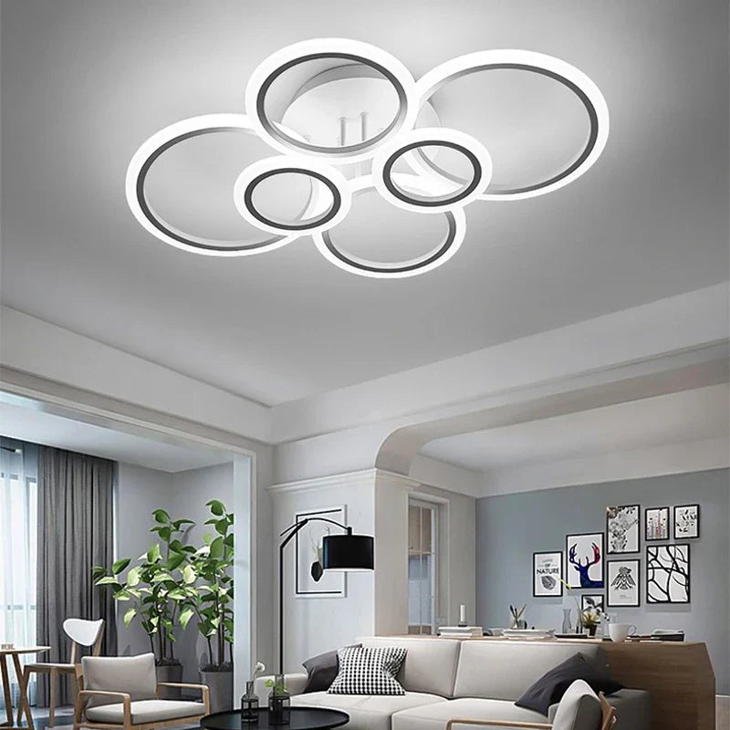 Modern LED chandelier with remote control home lighting ring ceiling light living room bedroom lighting kitchen  Lamps for room