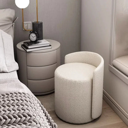 Makeup Stool, Household Dressing Table Stool, Modern Living Room Low Round Stool