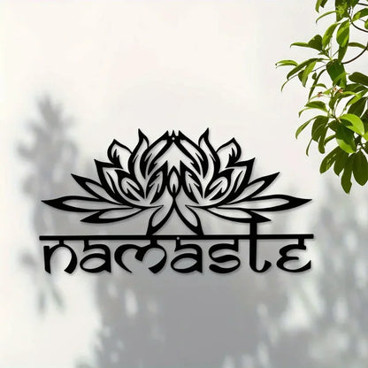 Namaste Metal Yoga Sculpture - Stunning Versatile Indoor & Outdoor Decor, No Electricity Required, Durable, Weather-Resistant
