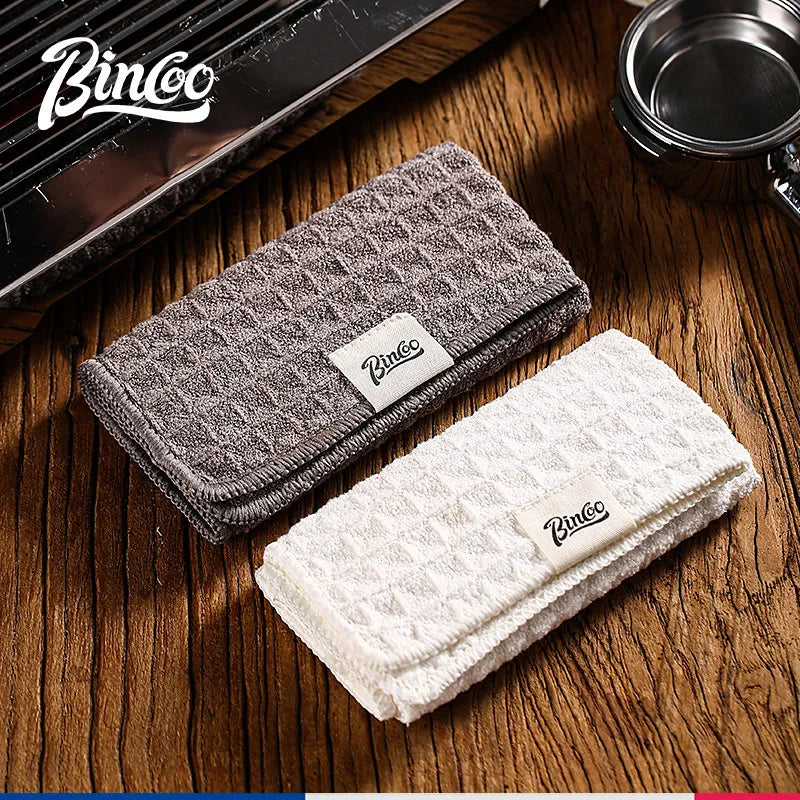 BINCOO Coffee Machine Cleaning Cloth Waffle Weave Microfiber Towel Absorbent Lint Free for Espresso Maker Barista Tools