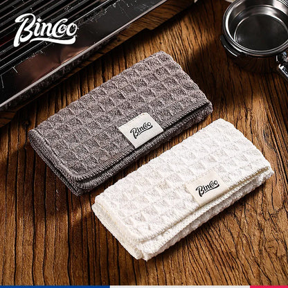 BINCOO Coffee Machine Cleaning Cloth Waffle Weave Microfiber Towel Absorbent Lint Free for Espresso Maker Barista Tools