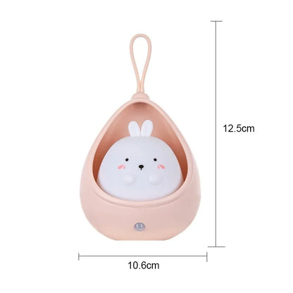 LED Night Light Intelligent Human Sensing USB Rechargeable Sleep Light Bedroom Bedside Corridor Desktop Decoration Table Lamp