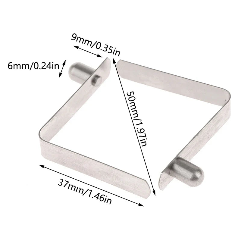 10Pcs 6*9mm Double Single Hollow Button Clips Kayak Paddle Snap Spring Clip Tent Pole Tube Lock Awning Telescopeic Shrapnel