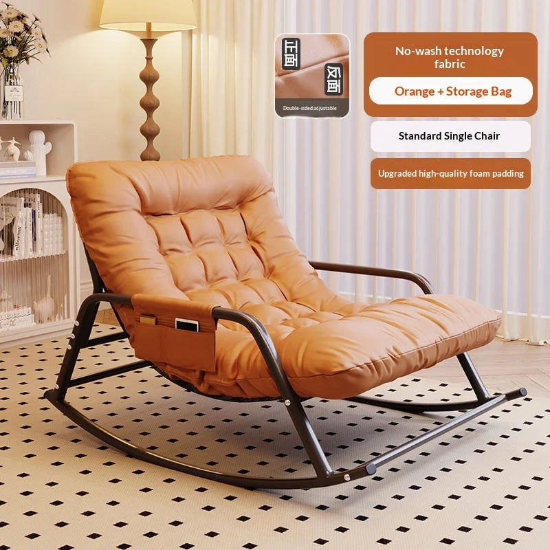 Adult Rocking Recliner Lounge Chair Comfortable Reclining Armchair Living Room Patio Two Seater Moon Chair Home Use Furniture