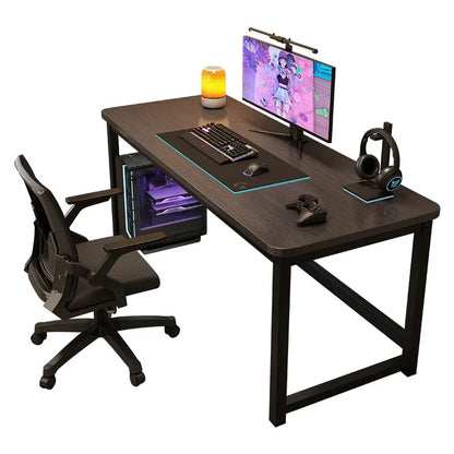 Ergonomic Computer Desk Gaming Desk Folding Adjustable Height Office Study Table Space Saving L Shaped Small Room Furniture