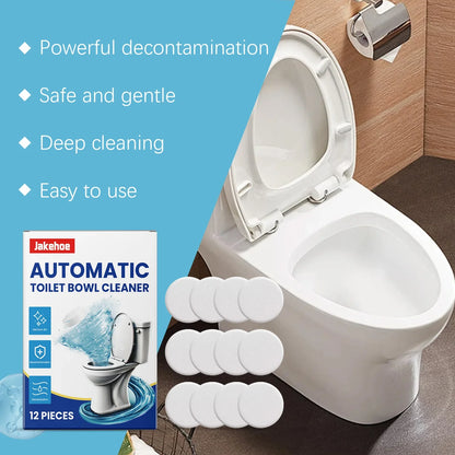 12PCS Toilet Decontamination Effervescent Tablets Effectively Remove Stubborn Dirt Eliminate Odors Without Residue & Irritation