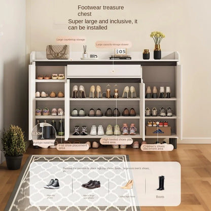 Shoe cabinet household multi-layer shoe rack entrance porch multi-function storage cabinet large capacity storage cabinet