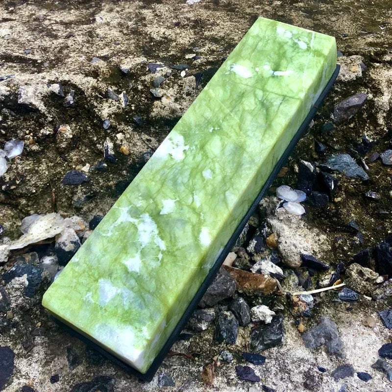Natural 10000 Honing Tool Super Fine Green Agate Stone Polishing Finishing Bar Whetstone Sharpening for Kitchen Knife Sharpener