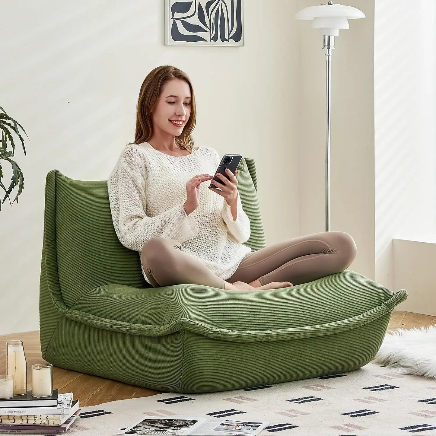 Large Lazy Sofa Chair Fireside Comfortable Seat for Adults Sinking-In Softness in Living Room Bedroom