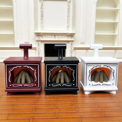 LED Mini Fireplace Night Light Creative Home Decoration Electronic Candle Night Lamp Children's Bedroom Deco Small Table Lamps