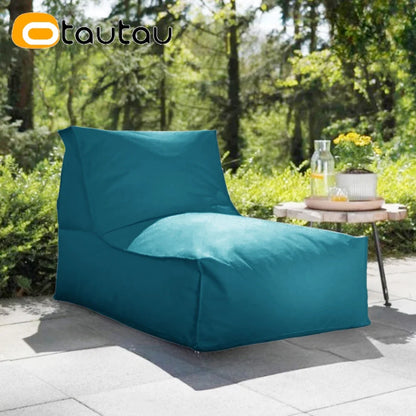 OTAUTAU Outdoor Oxford Bean Bag Cover Swim Pool Float Lounger Beach Club Pouf SF505【No Filler!You Need To Fill It By Yourself!】