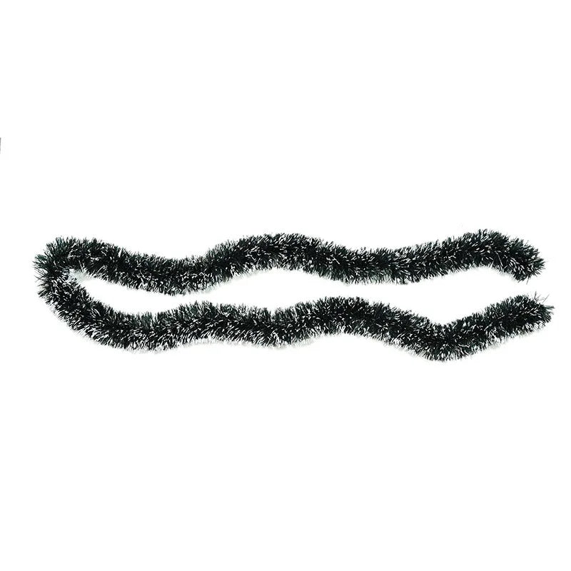2/4MGreen Christmas Tree Decoration Ribbon Garland Christmas TreeBar Tops Ornaments Xmas Tinsel Grass Ring Family Reunion Party