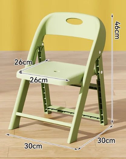 Children Chair Kids Toddler Baby Seat Chair Folding Backrest Non Slip Thickened Stool Sturdy Portable Nursery Kindergarten Home
