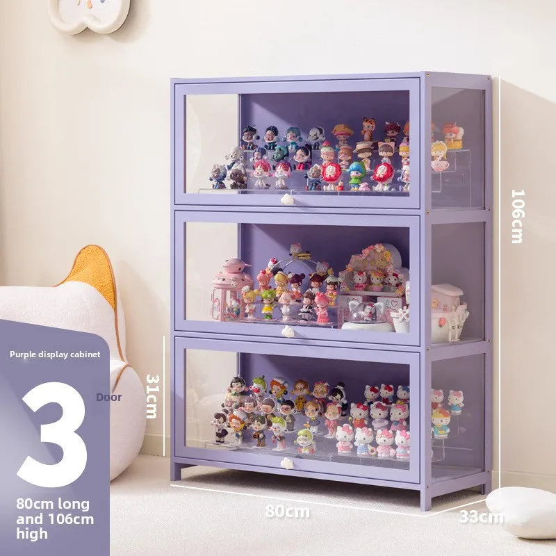 Blind box storage display stand model storage box dustproof building block doll figure display cabinet