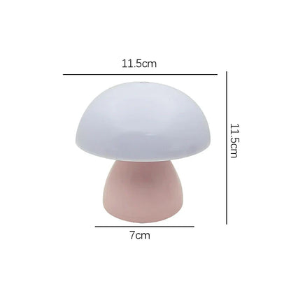 Mushroom Led Table Lamp Charging Touch Desk Coffee Bar, Hotel Bedroom Decoration, Nordic Creative Atmosphere, Small Night Light