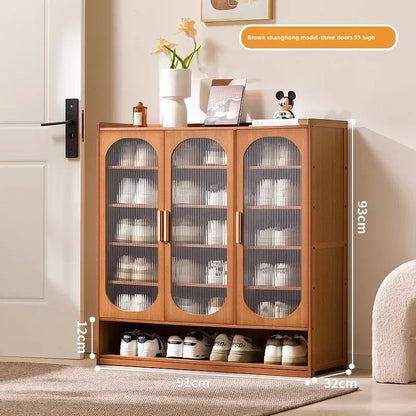 New shoe cabinet household multi-layer storage shoes dust-proof door porch floor large-capacity porch rack shoe rack