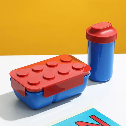 Creative Building Blocks Lunch Box Food Grade PP Picnic Fruit Salad Bento Box Student School Office Microwave Oven Meal Box