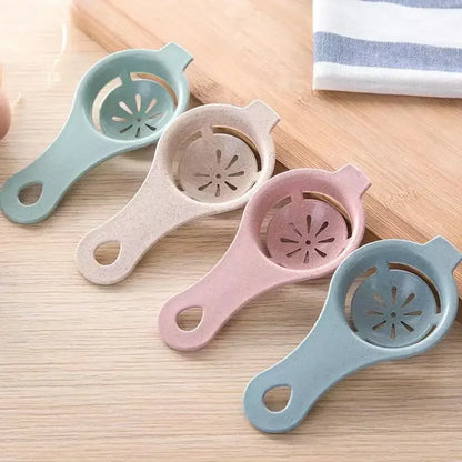 1PC/4PCS Wheat Straw Egg White Separator Egg Yolk Separator Egg Filter Kitchen Baked Egg Yolk Egg White Filter  kitchen gadgets