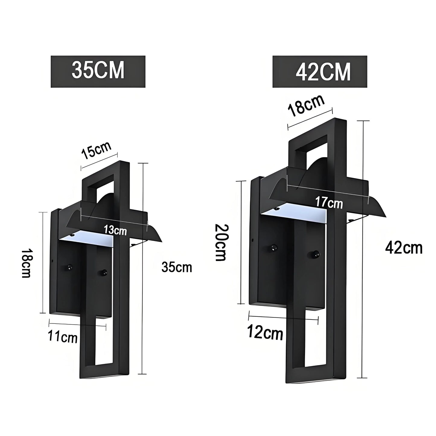 Waterpoof IP65 Wall Light LED Wall Lamp Outdoor 12W Aluminium Corridor Garden Decorative Lighting Modern Exterior Lamps Fixtures
