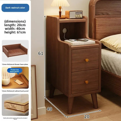Household Goods Bedside Table Household Small Bedroom Storage Narrow Cabinet Bedside Cabinet