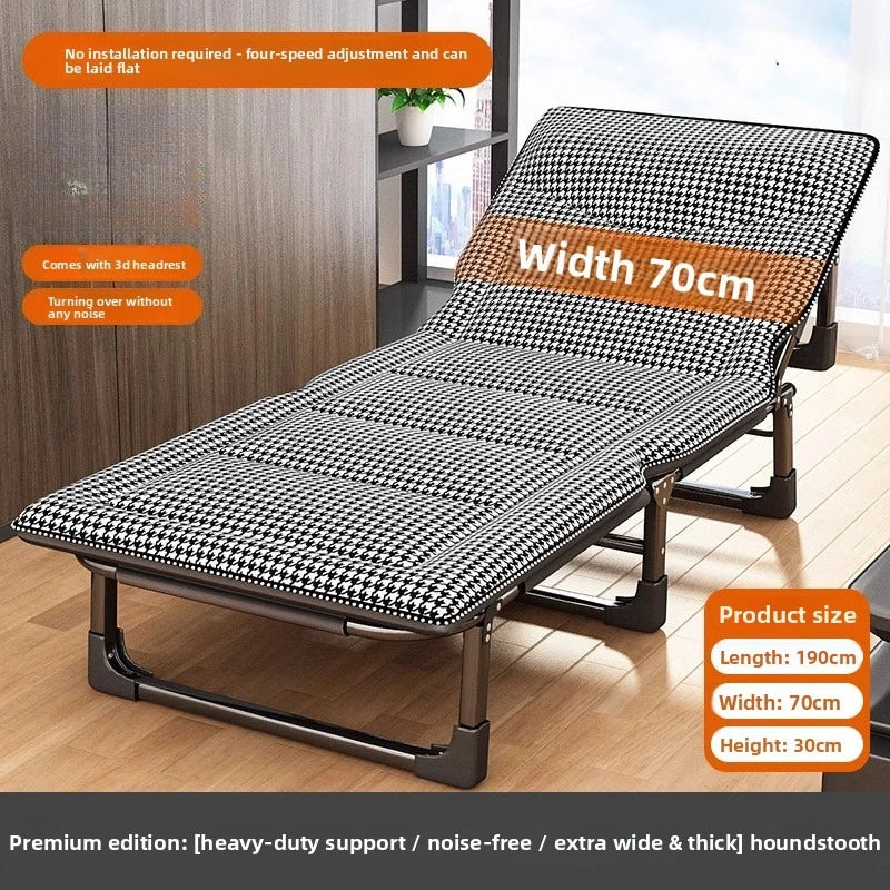 Single folding bed office lunch break artifact sleeping back chair can be placed flat hospital escort bed outdoor camp bed