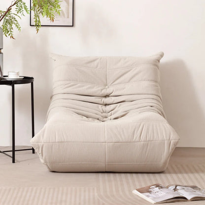 Corduroy Lazy Sofa - All Sponge Filled Floor Sofa, No-Legs Design for Living Room Bedroom