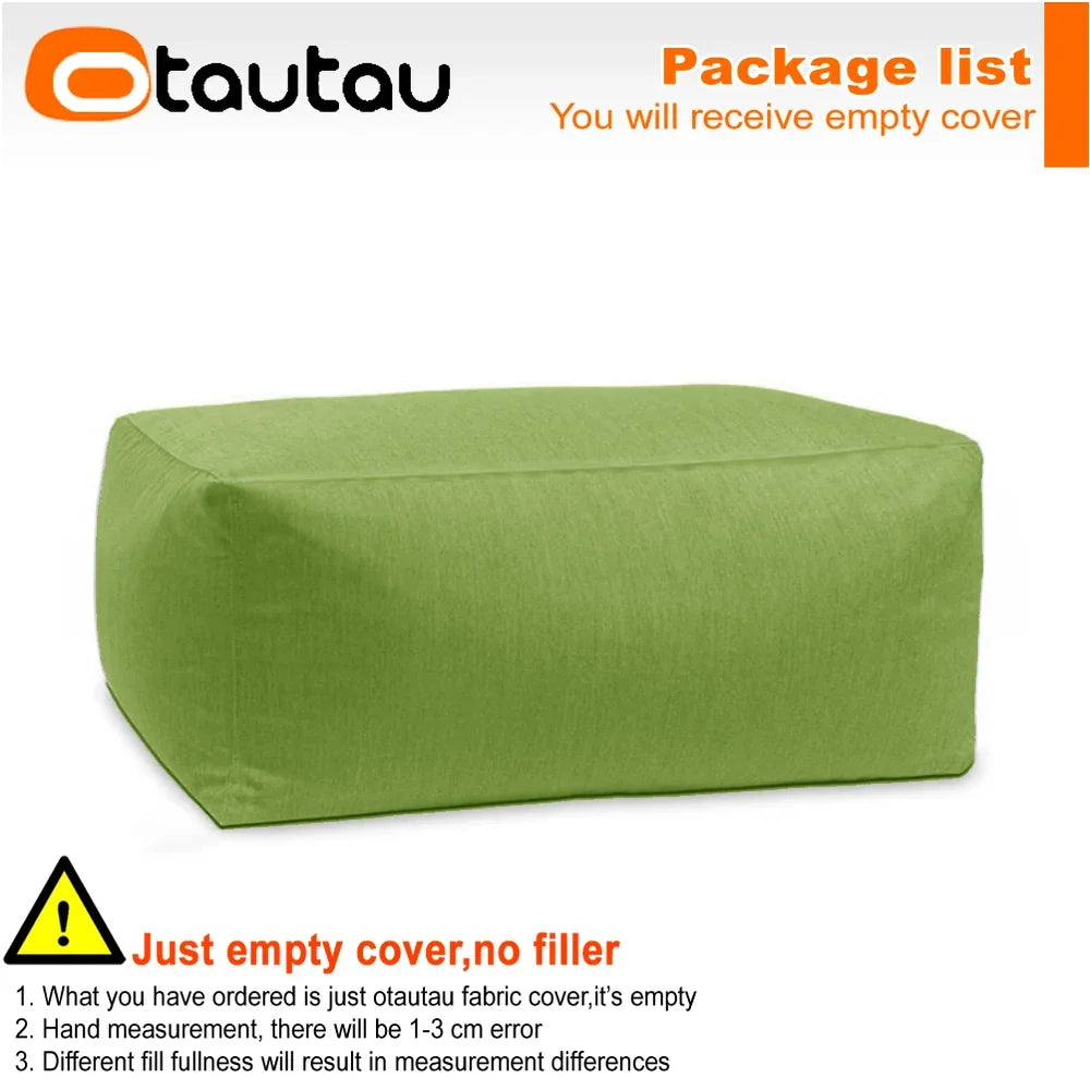 OTAUTAU Outdoor Oxford Bean Bag Cover Swim Pool Float Lounger Beach Club Pouf SF505【No Filler!You Need To Fill It By Yourself!】