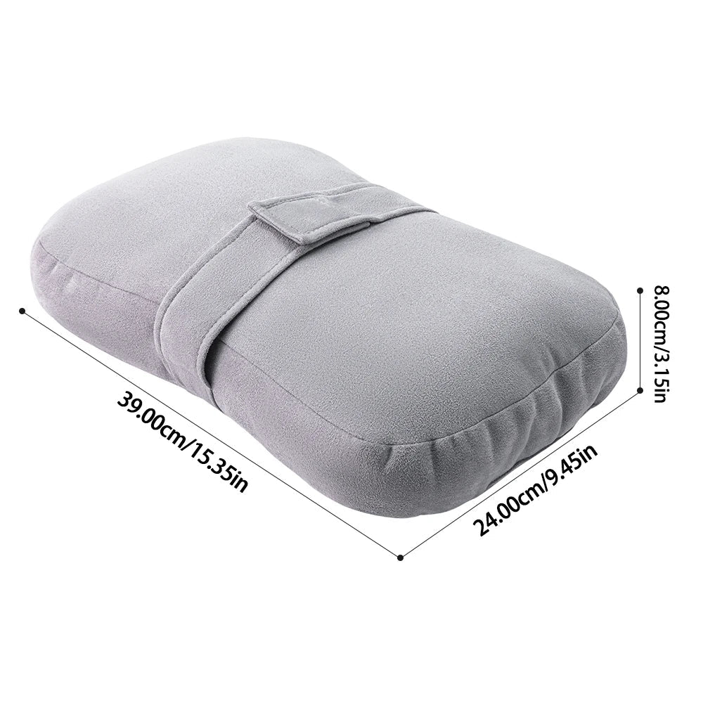 Knee Pillow for Side Sleepers，Support Leg Pillow for Hip & Back Pain, Plush，Bind Belt & Machine Washable