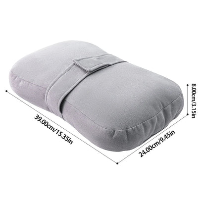 Knee Pillow for Side Sleepers，Support Leg Pillow for Hip & Back Pain, Plush，Bind Belt & Machine Washable
