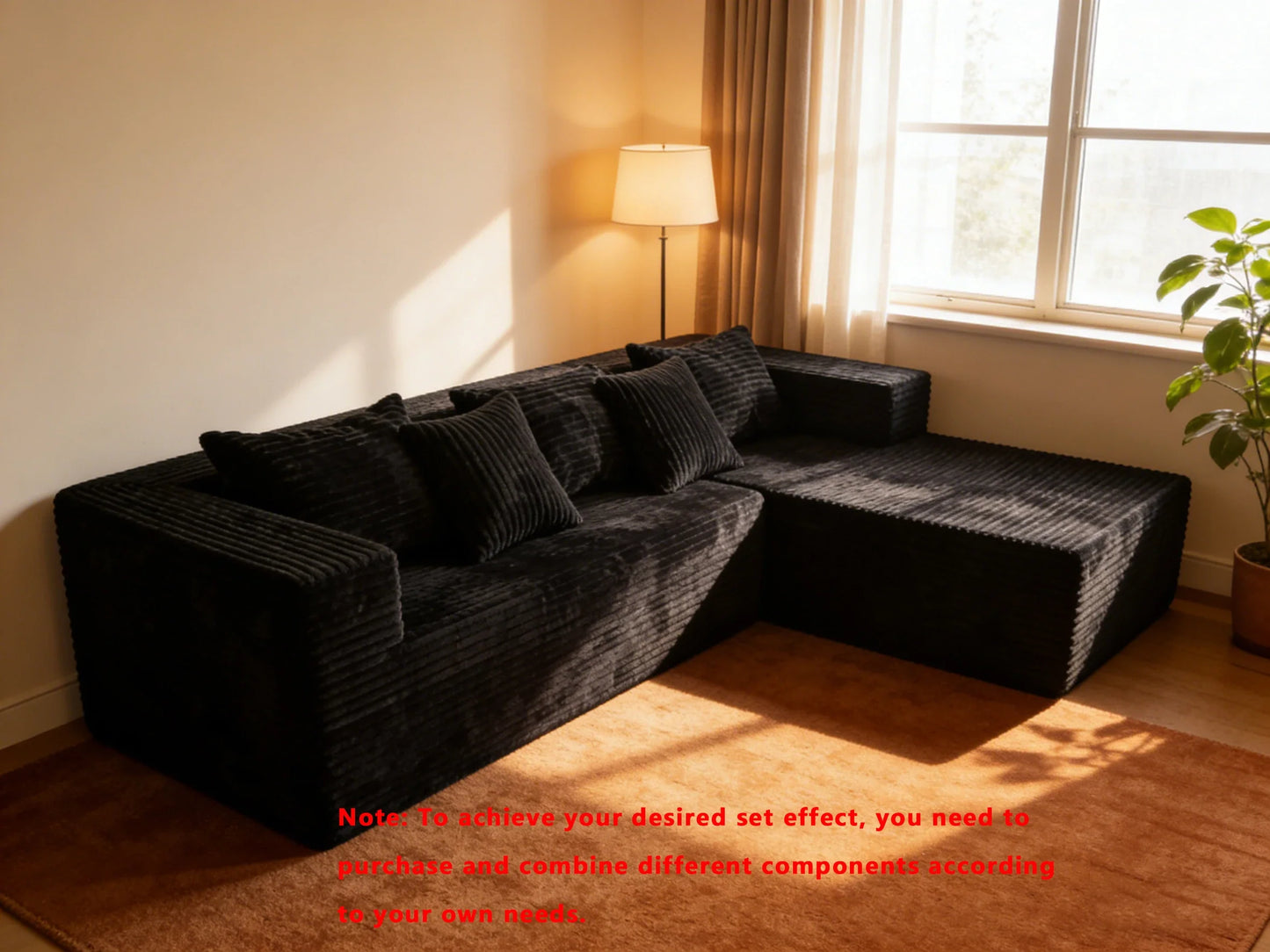 Bone-Free Full Sponge Sofa Ultra Soft Cloud Feeling Lounge Sofa For Bedroom Living Room