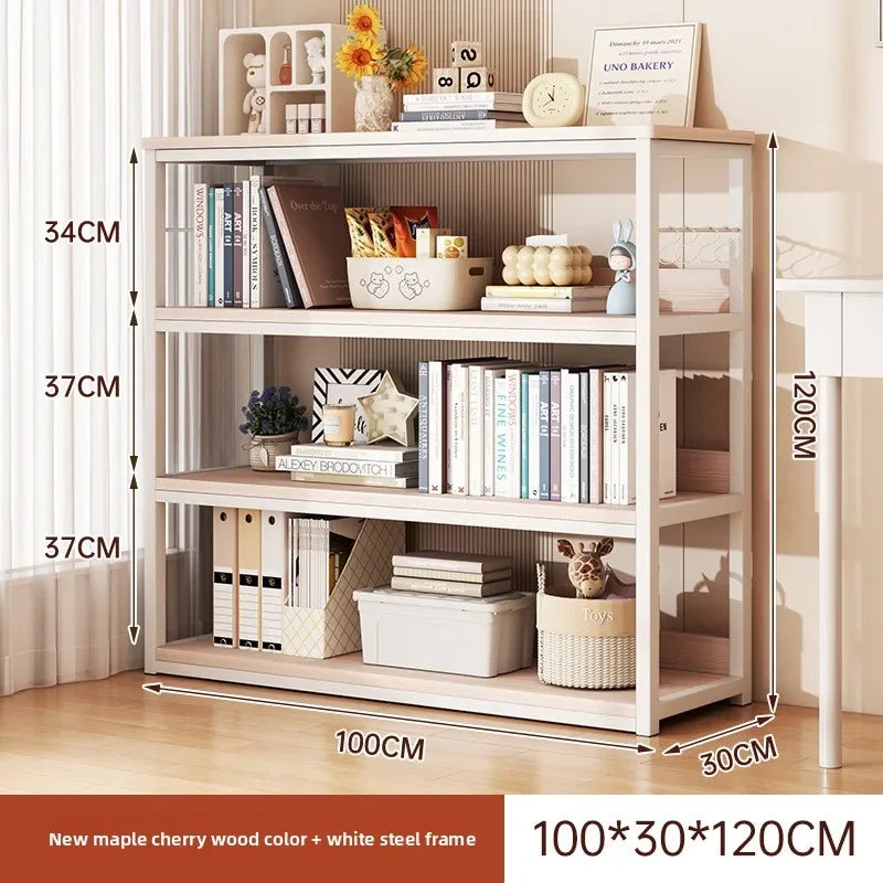 Bookshelf Shelf Integrated Wall Multi-layer Storage Rack Bedroom Wall Bay Window Display Cabinet Office Shelf