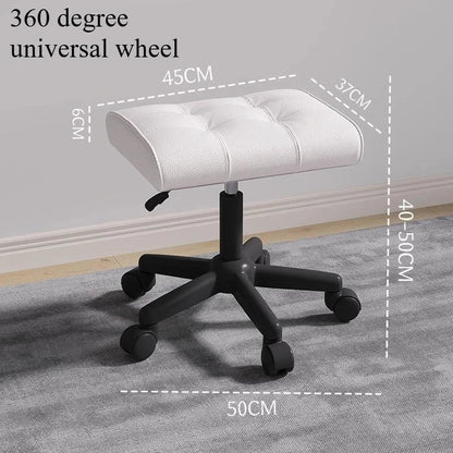 Adjustable Height Foot Rest for Office Chair, Under Desk Elevating Footstool with Memory Foam, Ergonomic Home Sofa Leg Rest